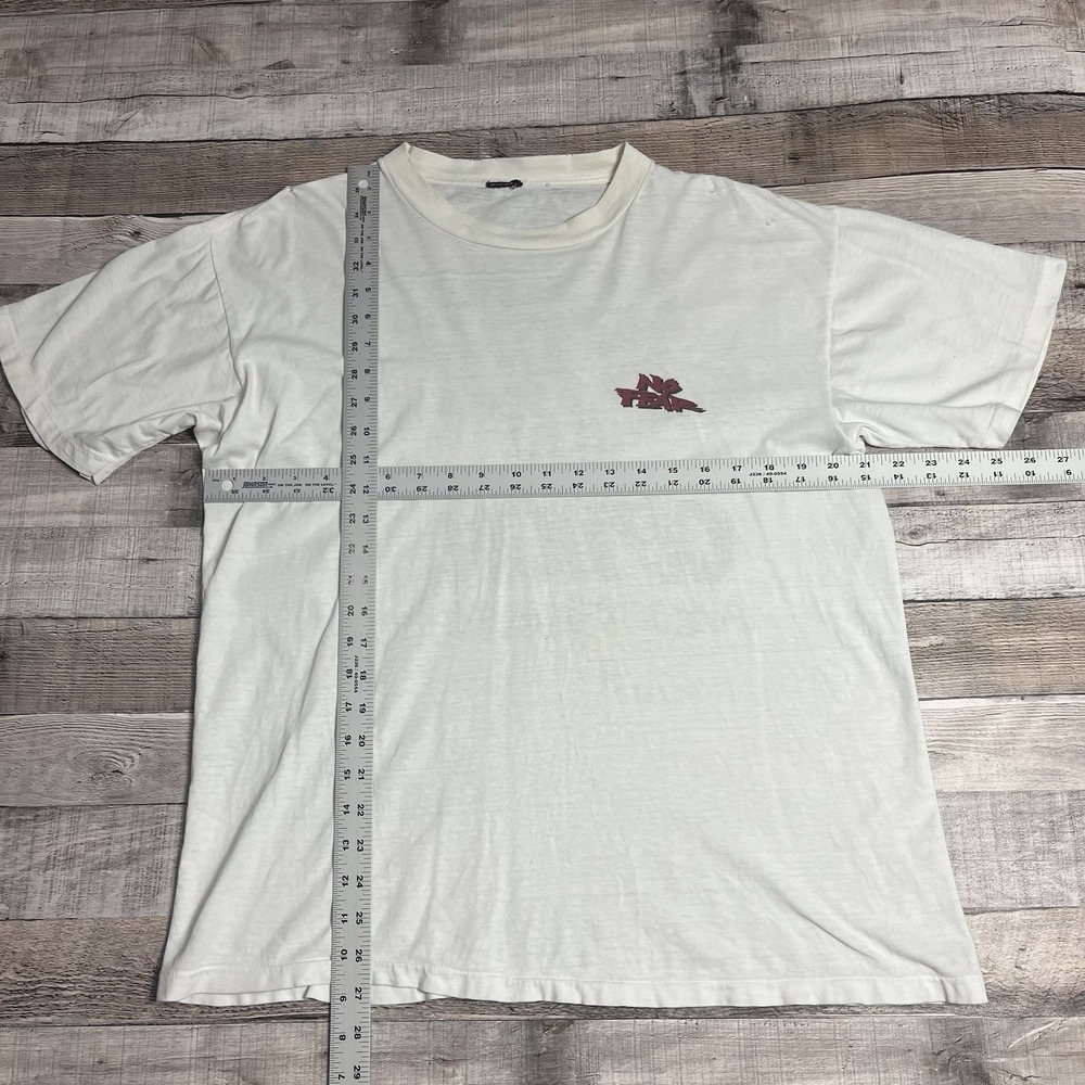 No Fear Shirt Size Large White Vintage 90s Losing Is Not An Option Grunge Punk - Picture 4 of 15